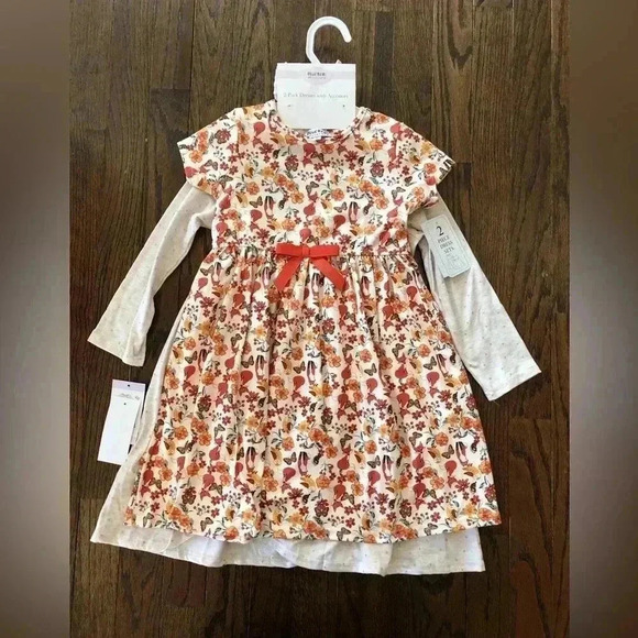 BlueBeri Boulevard Girl’s 5 3-piece set - 2 dresses/1 Headband - NWT!! - Picture 8 of 11